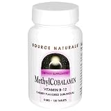 Source Naturals Methylcobalamin, Vitamin B-12, Cherry Flavored Sublingual, Tablets, 120 tablets