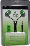 Professional Cable Zipper Style Earbuds - Neon Green Color