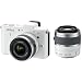 Nikon 1 V1 Systemkamera (10 Megapixel, 7,5 cm (3 Zoll) Display) wei� inkl. 1 NIKKOR VR 10-30 mm und VR 30-110 mm Objektive