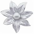 7 mm Cultured Gray Pearl, 14Kt. White Gold. Cultured Gray Pearl Slide Pendant