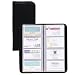 Samsill 80850 Samsill Sterling Vinyl Business Card File, 160-Card Cap, 10-1/8 x 4-3/4, BK