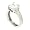 Vintage Solitaire Engagement Ring w/Radiant White CZ Size 5