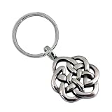 STEL Solid Stainless Steel Celtic Charm Key Chain