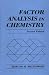 Book Factor Analysis in Chemistry, 2nd Edition
