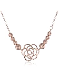 14k Gold Flower Necklace, 18"