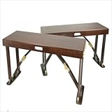 IMAGE OF Spiderlegs B3813-LW Portable Wooden Folding Two Benches Bench