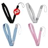 Wrist Strap Premium Combo for Nintendo Wii from eForCity, incldue Black / White / Light Blue / Pink
