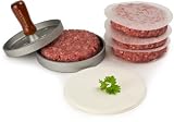 Andrew James Quarter Pounder Hamburger Maker / Beefburger Press + 100 Wax Discs - Ideal For Summer BBQs  from Andrew James