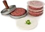 Andrew James Quarter Pounder Hamburger Maker / Beefburger Press + 100 Wax Discs - Ideal For Summer BBQ's
