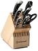 Wusthof Classic Ikon 8-Piece Knife Set with Block, Black
