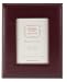 Leather Picture Frame, Burgundy, 4x6
