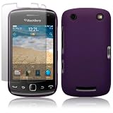 BLACKBERRY CURVE 9380 SOLID PURPLE HYBRID RUBBERISED BACK COVER CASE / SHELL / SHIELD + SCREEN PROTECTOR PART OF THE QUBITS ACCESSORIES RANGEby Terrapin