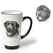 Porcelain Funnel Cup with Newfoundland (6 inch, Black and white)