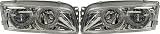 97-98 MITSUBISHI MIRAGE EURO CRYSTAL CLEAR HEADLIGHT, one set (left and right included), Twin Chrome Rim, Lens, Sedan (1997 97 1998 98) MB9798PHL1