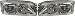 97-98 MITSUBISHI MIRAGE EURO CRYSTAL CLEAR HEADLIGHT, one set (left and right included), Twin Chrome Rim, Lens, Sedan (1997 97 1998 98) MB9798PHL1