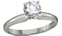 Platinum 3/4 Round Brilliant Cut Classic Solitaire Ring (3/4 ct, H, SI2)