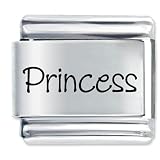 Name Princess Italian Charms Bracelet Link