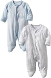 Little Me Baby-Boys Newborn Monkey 2 Pack Footie