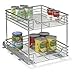 14.5 Inch Two Tier Sliding Chrome Organizer