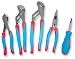 Channellock CBS-3 Code Blue 5 Piece 9-1/2-Inch, 10-Inch Tongue and Groove, 8-1/2-Inch Needle Nose and 8-Inch Cutting Plier Set