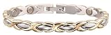 Sabona Lady Executive Dress Gold Duet Magnetic Bracelet, Size L