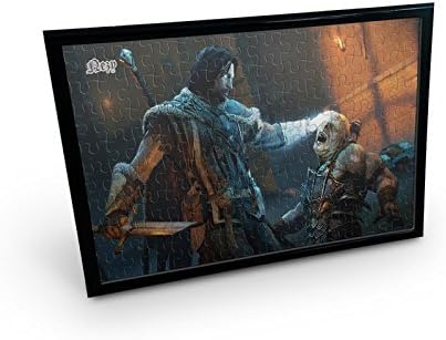 NEZY Adventure Game Middle-Earth 120 Pieces Jigsaw Puzzle with Table Photo Picture Home Decor Frame (11.4" x 7.9") - PUZME06