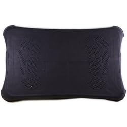 BPC Brand Black Color Silicone Skin with Perforated Footprints Padding for Nintendo WII FIT WIIFIT