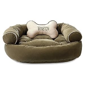 Comfy Pet Bed w/ Free Personalized Bone - Caramel, X-Large (Up to 100 lbs.) - Frontgate Dog Bed