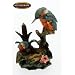 Naturecraft Birds - Kingfisher Family On A Branch Ornament