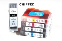 Canon CLI521, PGI520, WITH CHIP - Multipack Set of 5 Canon Compatible Printer Ink Cartridges for CANON PIXMA iP3600 iP4600, MP540, MP620, MP630, MP980, Printer Inks PGI 520BK, CLI 521Y, CLI 521M, CLI 521C, CLI 521BK,) High Capacity Inks In Stock Same Day Despatch