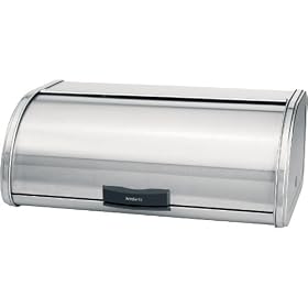 Brabantia Large Matte Steel Storage Touch Bread Bin by Brabanita