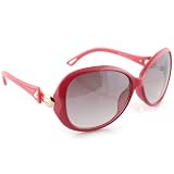 Vintage Chic - Rose Brillant Et La Couleur Or Avec Perle - UV400 Lunettes De Soleil Pour Les Femmes Avec Chiffon Doux / Nettoyage De Cas
