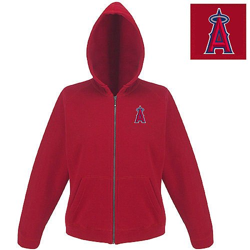Los Angeles Angels of Anaheim Women's Zip Front Hoody by Antigua