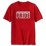 T-Shirt Red  Argentine Pride  Argentina Country