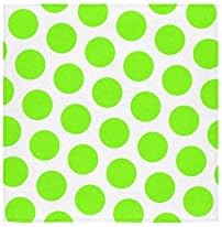 White Polka Green Hexagon Dots Lawn Green Custom Bath Towels Hand Towel Beach Bathroom Body Shower Towel 13"x13" Soft and Comfortable Multipurpose Use for Bath, Hand, Face, Gym