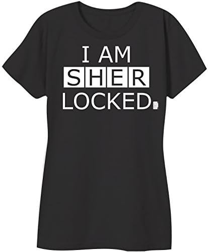 BBC Sherlock I Am Sherlocked Junior's T-Shirt (Large, Black)