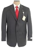 Ralph Lauren - Ralph Lauren Mens Single Breasted 2 Button Grey Pinstripe Wool Suit - Size 38S