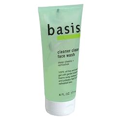 Basis Cleaner Clean Face Wash, 6-Ounce Tubes (Pack of 4)