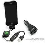 BoxWave Apple iPhone miniSync - Car Charger Bundle with iPhone Charging Adapter (High Current Output) (USB (White))
