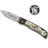 Smith & Wesson Mallard Scrimshaw Folding Knife