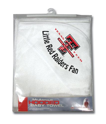 Texas Tech Red Raiders Hooded Baby Towel (White)