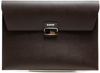 Pinetti Men's Push Lock Buckle Real Leather Clutch One Size Brown