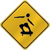 ONLY  SKATEBOARD  CROSSING SIGN SPORTS