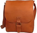 David King Leather 187 Vertical Laptop Messenger Bag
