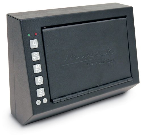 HOMAK HS10036683 Electronic Access Pistol Box, 10-Inch by 3.5-Inch by 7.5-Inch