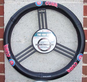The Chicago Cubs MLB Baseball Leather Steering Wheel Cover