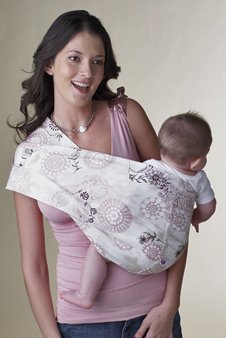 Buy Low Price Cozy Hotslings Designer Ana Pink Sateen Stretch Baby Pouch Sling Child Carrier, Size 5 (L) HS-ANNA-5