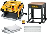 DeWalt DW735P Combo Thickness Planer + Mobile Stand, Extension Tables & Extra Knives
