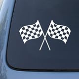 Checkered Flags - Checker Racing NASCAR - Car, Truck, Notebook, Vinyl Decal Sticker... 
