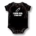 Attitude Rompers "Pass Out" Baby Romper, Black, 6 Months
